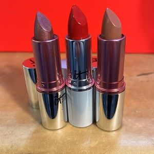 IT COSMETICS Vitality Lip Flush Damsel, Pure joy  Blurred lines red trio lot